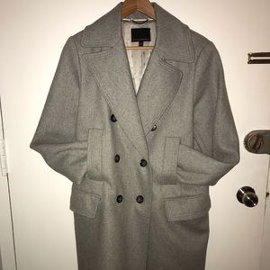 Banana Republic gray wool coat